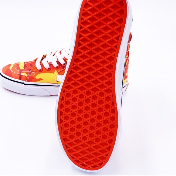 NWT Vans Orange Camo Sk8-hi Tops Mens 6 - Picture 5 of 5